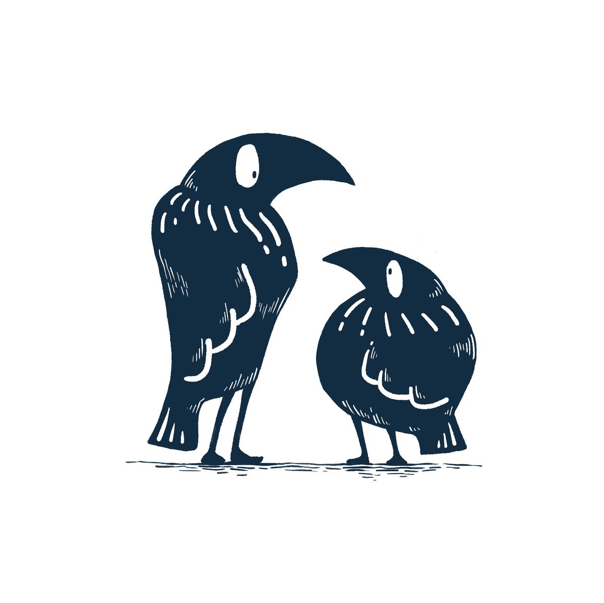 torikai_hm's tweet photo. Ravens
#カラス #イラスト　#raven  #illustration https://t.co/LlpMjaSbnC