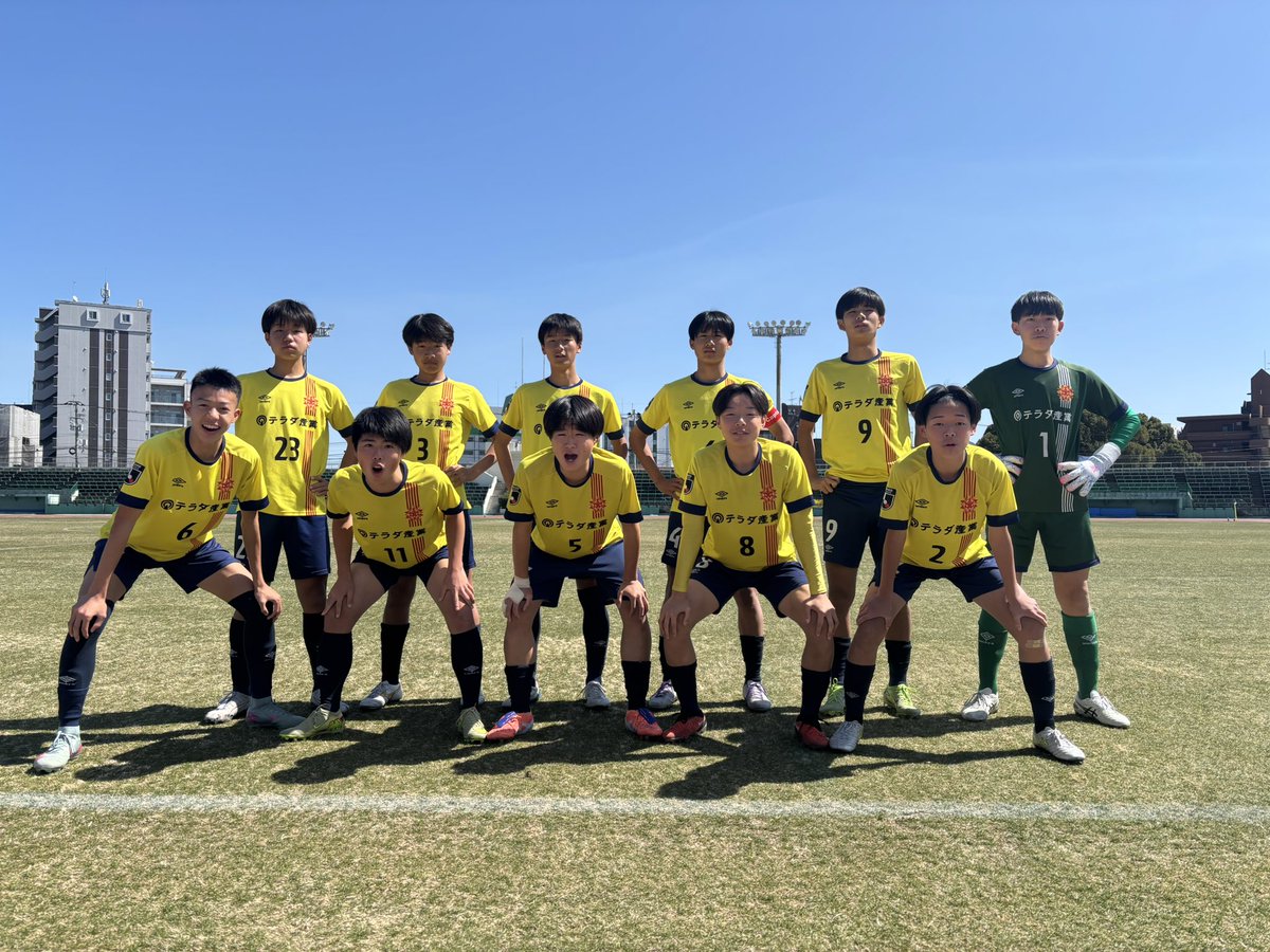 試合結果🌻【U-15】

高円宮杯 JFA U-15 サッカーリーグ 2026 九州リーグ1部第3節
[対戦相手] ロアッソ熊本ジュニアユース
[場所] 水前寺競技場
[日時] 3/14 (土) 13:00K.O
[試合結果]
ギラヴァンツ北九州U-15  1(0-1.1-0)1 ロアッソ熊本
得点者：松鶴　

たくさんのご声援ありがとうございました🌞