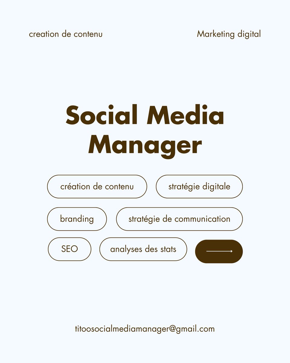 stitoo369's tweet photo. Professional Social Media Manager. 📱

Grow your brand with a smart strategy and engaging content. Turn followers into loyal customers.

📧 titoosocialmediamanager@gmail.com
📲 WA: +91 95470 86826
.
.
.
#SocialMediaManager #DigitalMarketing #BrandGrowth #OnlineGrowth #Marketing https://t.co/Yw42LDik0Q