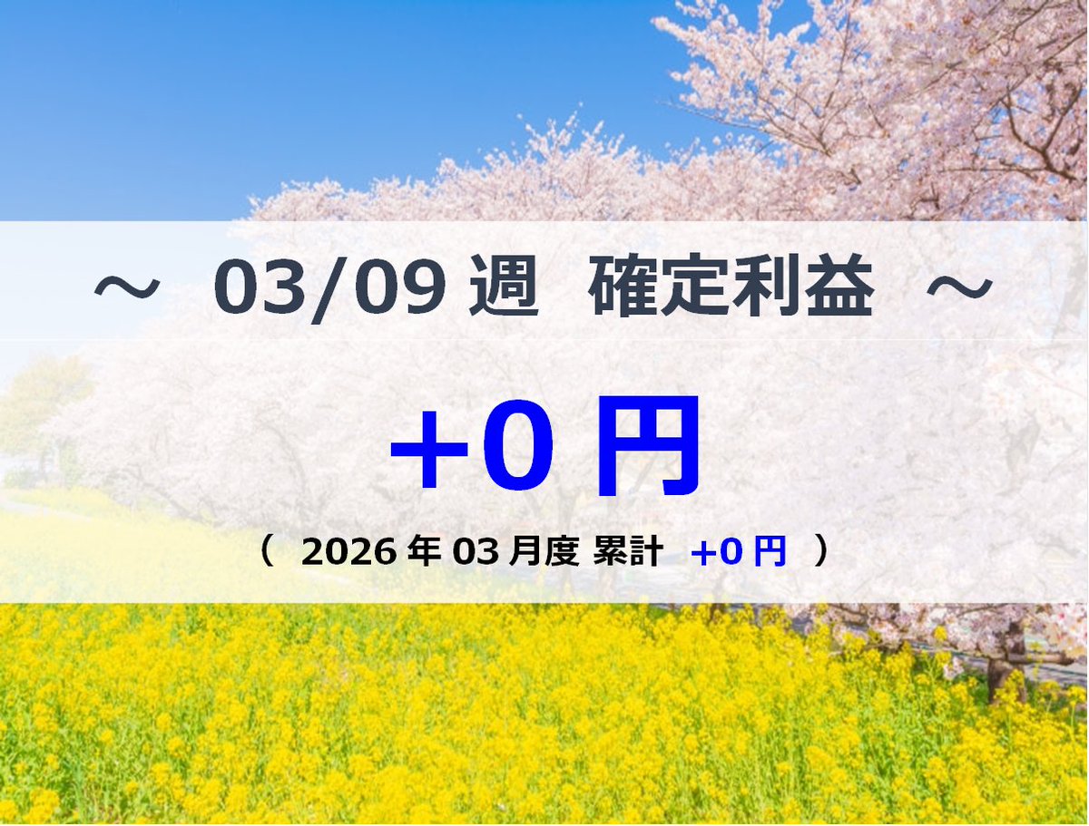 heppoco_canal's tweet photo. ▼週次決済結果：03/09週
AUD/NZD +0円
EUR/GBP +0円

▼2026年始からの評価額変化
100万→83万

▼振り返り
ドカンと評価額が下がりました（ ;  ; ）

#かなチャレ100万2024 https://t.co/uj5uKnNYeJ