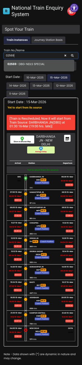 mineabhii's tweet photo. Got another message just now saying 19 hrs late — and the delay may increase further.

Such unpredictable delays cause serious inconvenience to passengers, especially with elderly travelers in my ticket.

Request @RailwaySeva and @IRCTCofficial to kindly look into this issue. https://t.co/ZymwsHe1jM