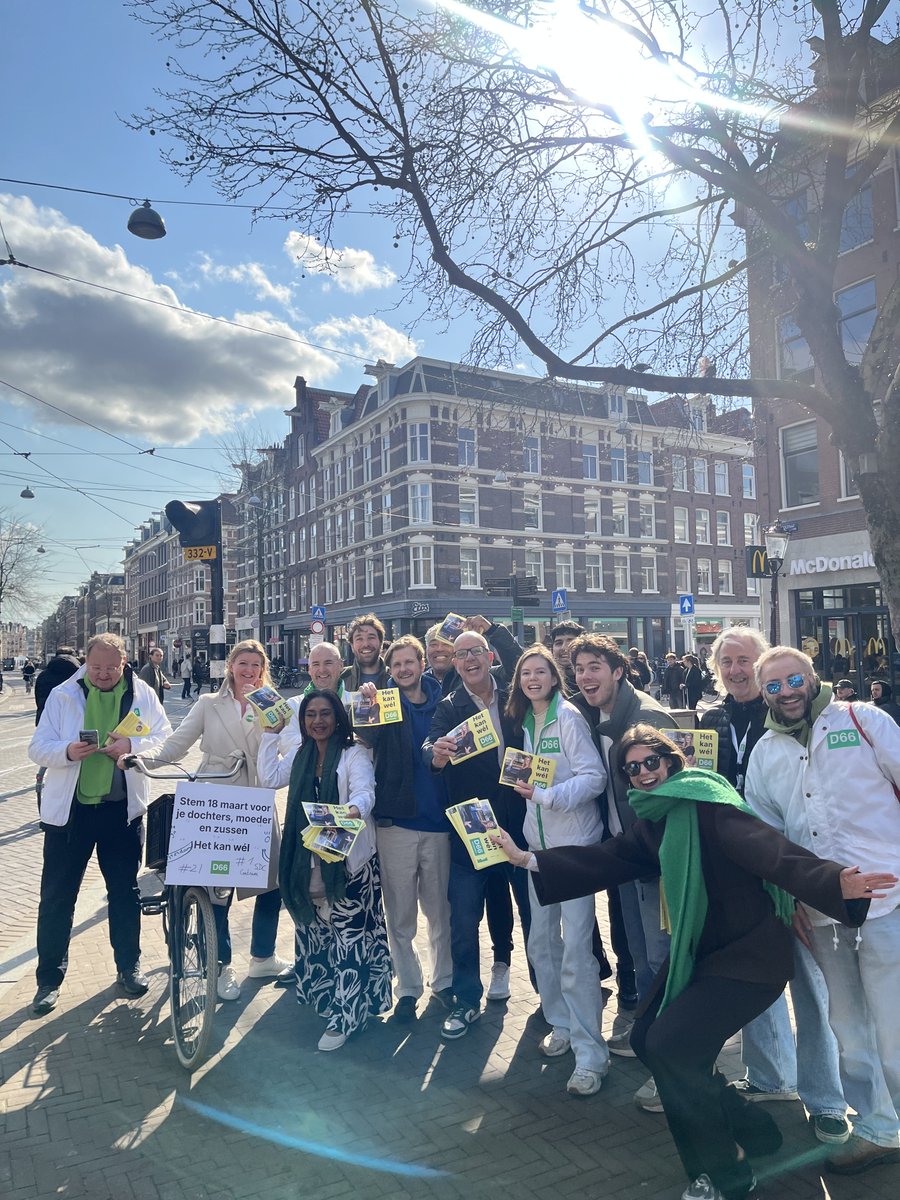 JaneArifa's tweet photo. Amsterdam here we go 💚 #d66 #amsterdam https://t.co/RL8AaYybr1