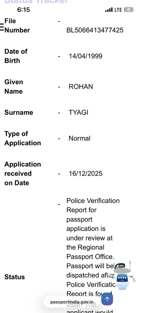 Nitinchaudharry's tweet photo. Dear @passportsevamea @MEAIndia 
My cousin brother passport application has been pending for more than 3 months even after police verification. Kindly look into the delay and expedite the process.

File No: BL5066413477425 https://t.co/t76VEFZ31w
