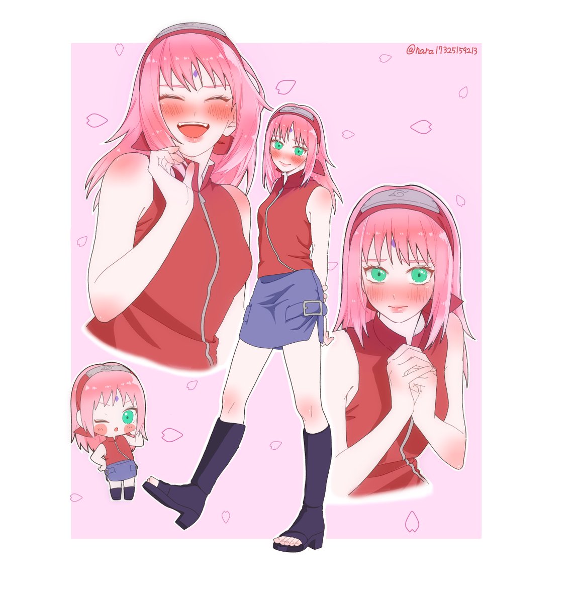nara1734's tweet photo. リクエストありがとうございました！
この服のテマリもサクラちゃんも可愛くて描いてて楽しかった
この大戦後サクラちゃんは恋する乙女感が強く出てしまう

#naruto https://t.co/kUHvPERkhz
