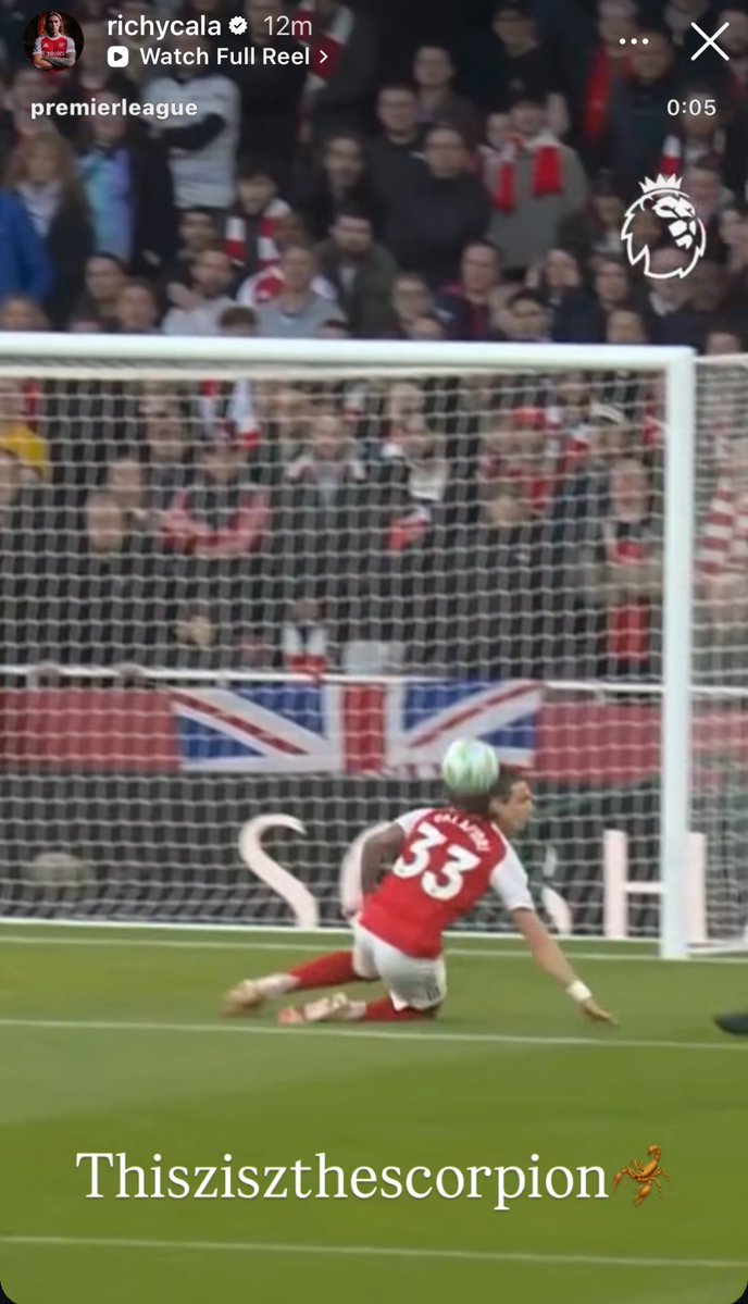 📲 Riccardo Calafiori on Instagram, on THAT block: “Thisziszthescorpion 🦂”

🤣❤️