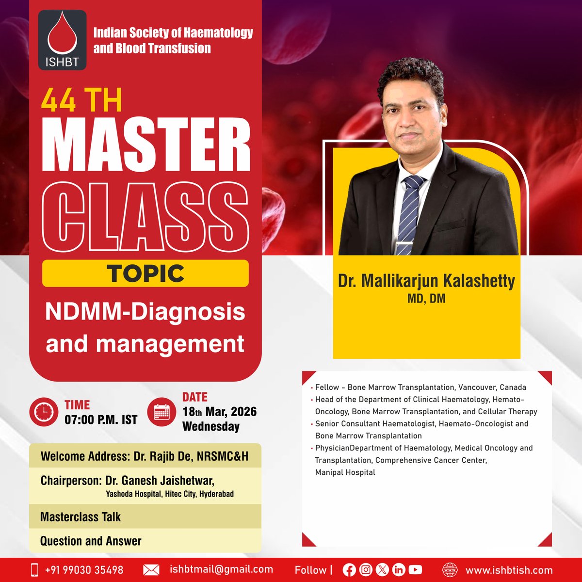 Indian Society of Haematology & Blood Transfusion tweet media