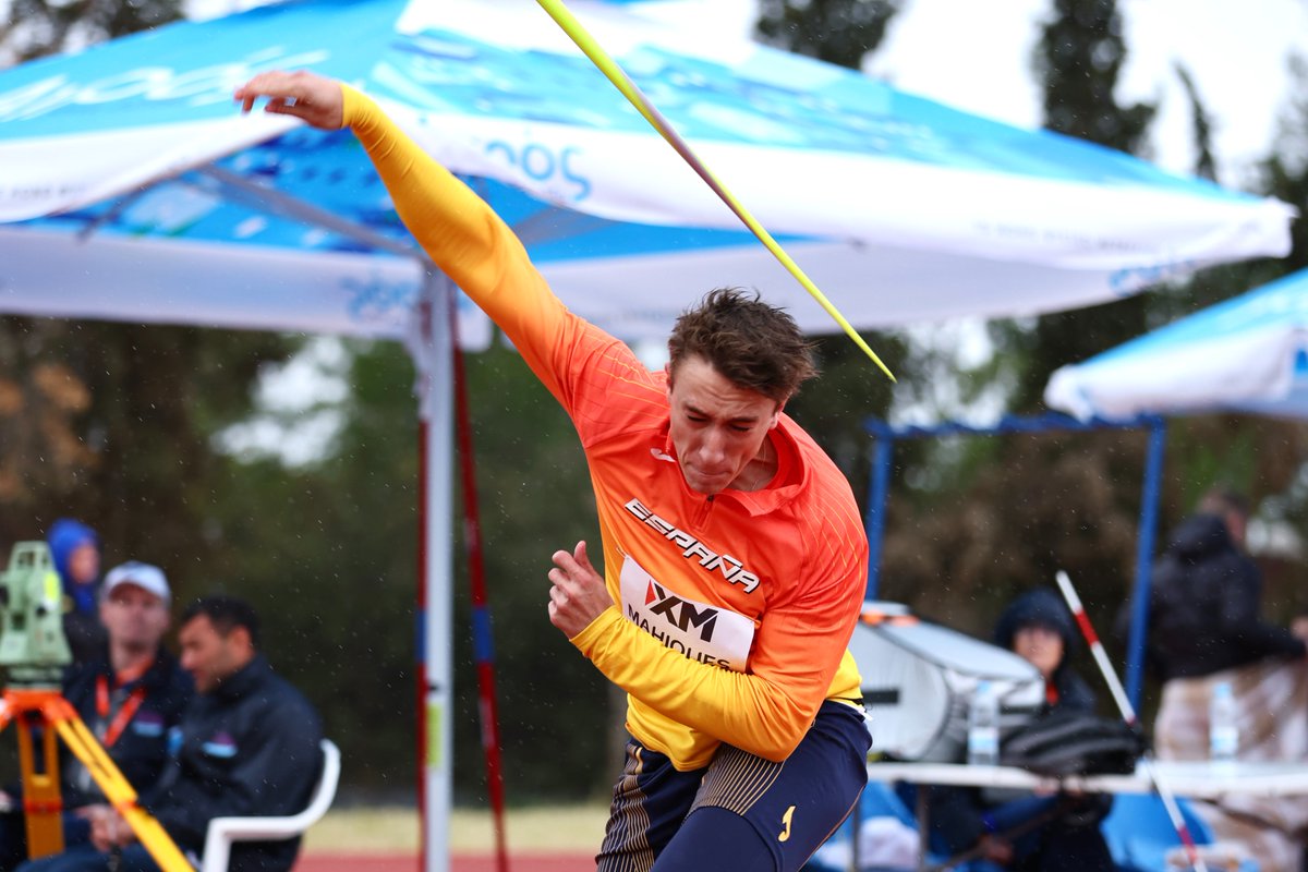 atletismoRFEA's tweet photo. 𝐄𝐬𝐭𝐞 𝐜𝐡𝐢𝐜𝐨 𝐞𝐬 𝐮𝐧𝐚 𝐣𝐨𝐲𝐚, 𝐝𝐞 𝐦𝐞𝐝𝐚𝐥𝐥𝐚 𝐞𝐧 𝐦𝐞𝐝𝐚𝐥𝐥𝐚

Rafael Mahiques logra el bronce en jabalina en la Copa de Europa de lanzamientos en su estreno en la nueva categoría sub23

📏7⃣7⃣.3⃣1⃣ m

📊 https://t.co/ptAkKPzyfz
📺 https://t.co/OBiPoWmGGD

#EspañaAtletismo #PasiónPorCompetir