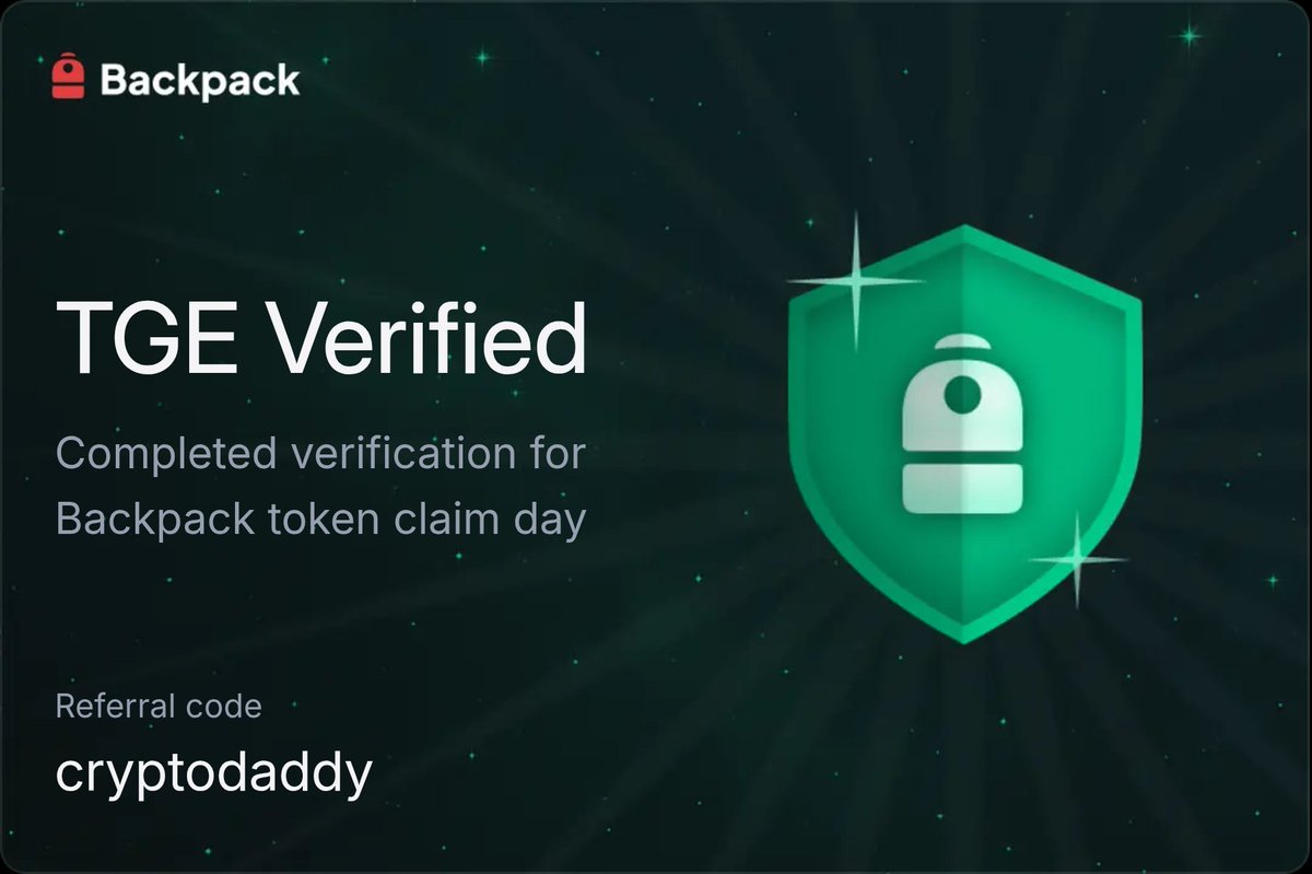 rir25x's tweet photo. $BP is on the way @Backpack 🎒 https://t.co/DWOTJm0rca