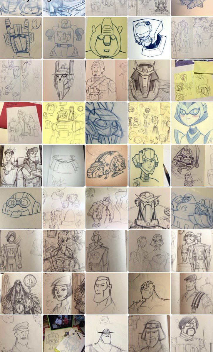 primal80124's tweet photo. I decided to save a bunch of derrick sketches for… educational purposes https://t.co/YIIvCakW78