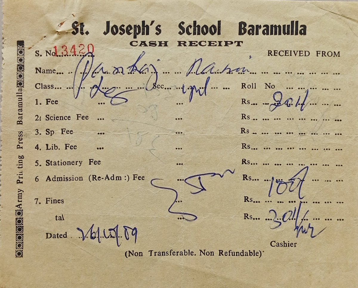 It had only been 15 days since I started going to St. Joseph's School, Baramulla, Kashmir; this is the only precious memory left of that school 😞
#kashmir #baramulla #school #memeories
