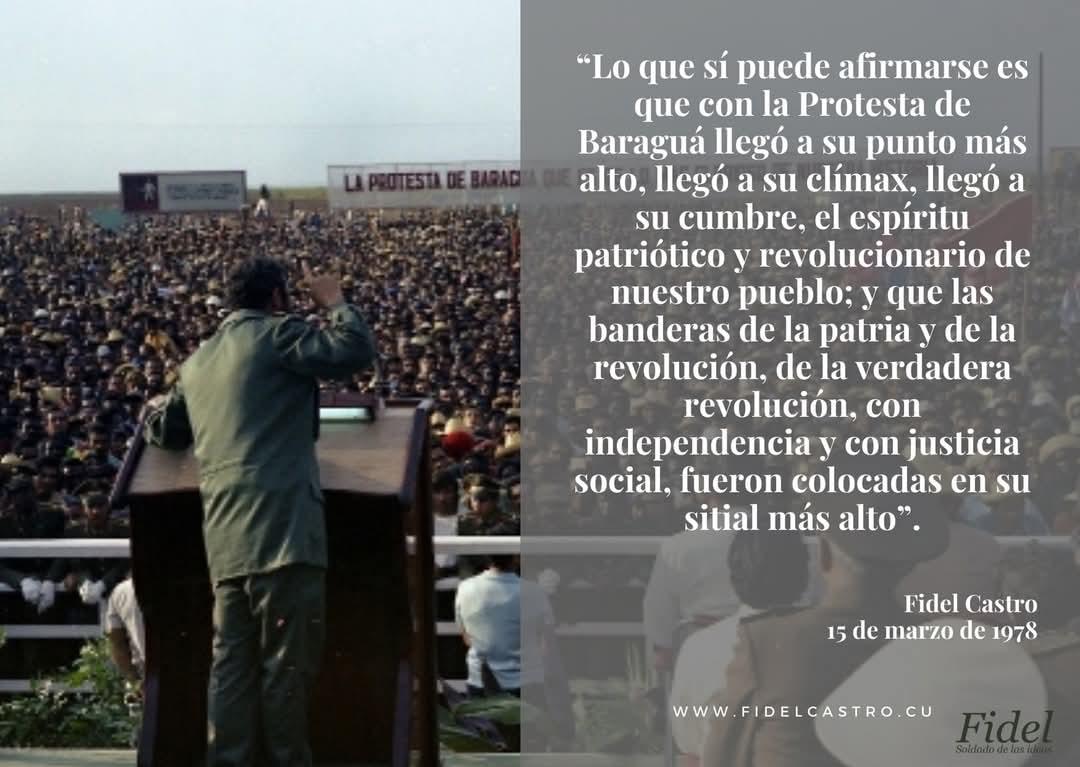 🇨🇺 El 15 de marzo de 1878, en Baraguá, el Lugarteniente General Antonio Maceo Grajales protagonizó uno de los actos más sublimes de dignidad de nuestra historia: se negó a aceptar un pacto de paz sin independencia. 
¡CUBA SERÁ UN ETERNO BARAGUÁ!