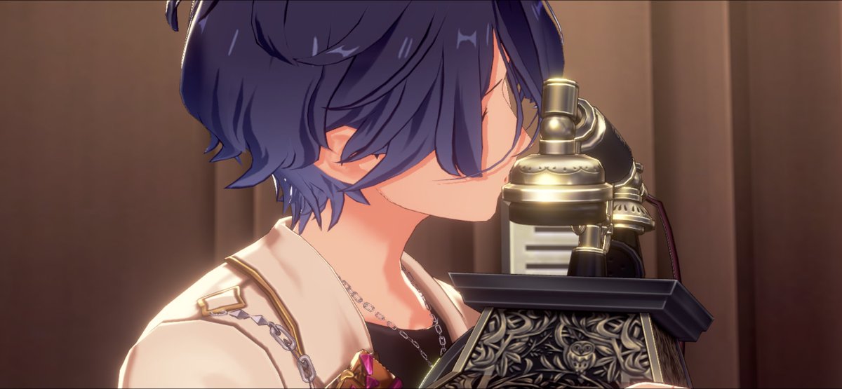 イービルフォンの受話器へのキスシーン！個人的に望見と舞珠のイメージが逆だったな 望見はガッツリ距離離すと思ってたし、舞珠は逆にガッツリ口付けると思ってた