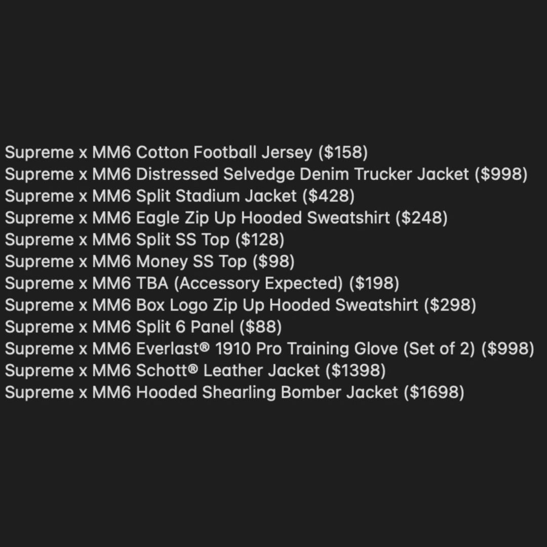 godmeetsfashion's tweet image. Supreme公式Instagramでフーディーのティーザーが公開。

Supreme × MM6 MAISON MARGIELA 26SS コラボアイテムが3/21(土) Week4に発売予定 
godmeetsfashion.com/2026/03/15/sup…