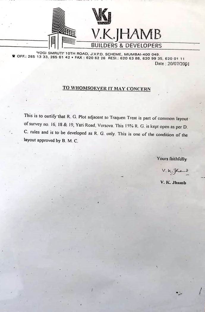 jugnumanhas's tweet photo. Yari Rd Hanuman Mandir ALWAYS existed and Developer Atul Jhamb  issued a letter for the same. Lodha Constructions declared ownership of the land for the Lodha Cullinan Project!! PLS HELP!!!
@RahulGandhi 
@AUThackeray
@mybmc
@VipulSood1210
@AndheriLOCA https://t.co/aw70qKqjz0
