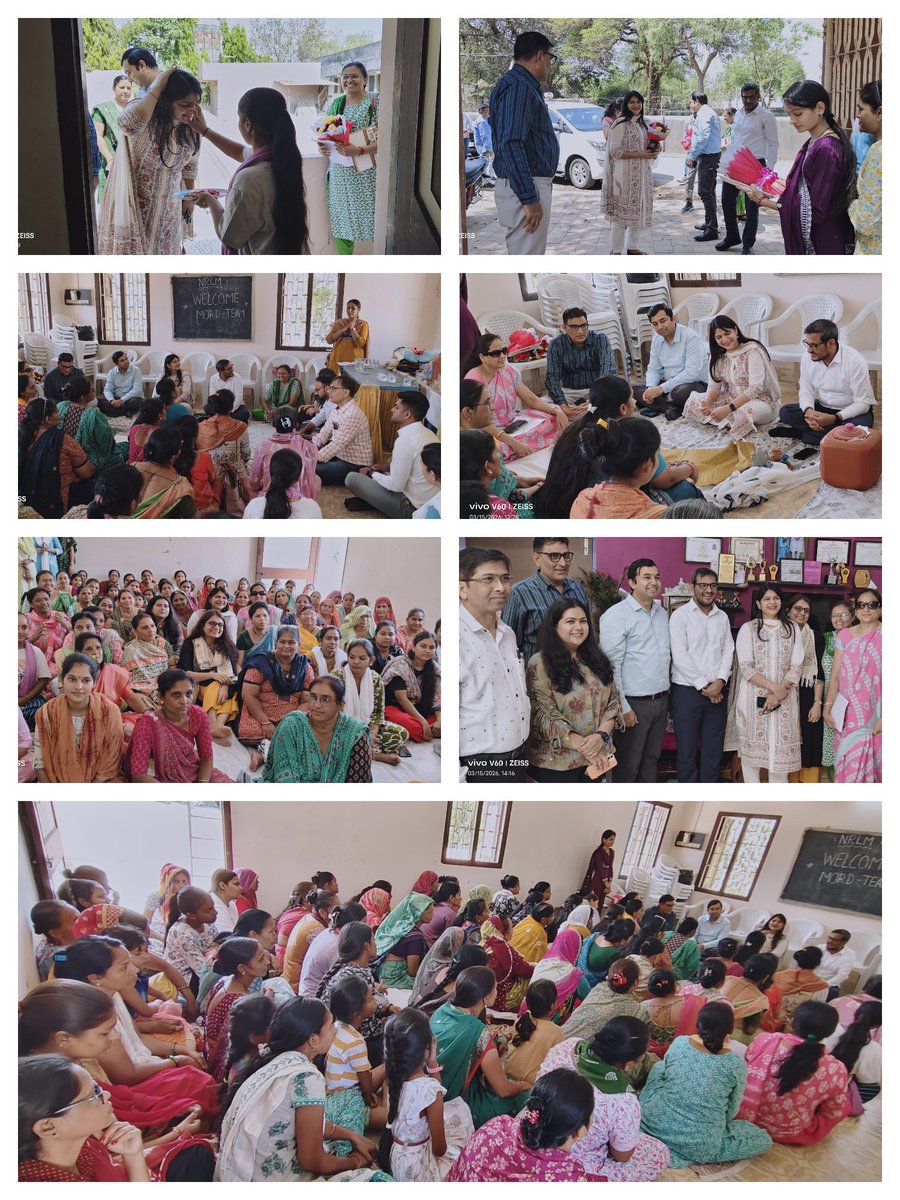 આજરોજ MORD સંયુક્ત સચિવશ્રી સ્વાતિ શર્મા મેડમ તથા GLPCના એમ.ડી.શ્રી અજય પ્રકાશ સાહેબ તથા આણંદ જિલ્લાના  કલેક્ટર શ્રી  પ્રવીણ ચૌધરી સાહેબ હાજર રહ્યા હતા.આણંદ જિલ્લાના જુદા જુદા સખી મંડળો દ્વારા થઈ રહેલી આર્થિક પ્રવૃત્તિ અને ઉત્પાદન ની મુલાકાત કરી NRLMની વિવિધ યોજનાઓની સમીક્ષા કરી.