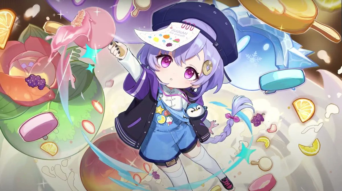 Timely Qiqi & Herald of Frost❄️ tweet media