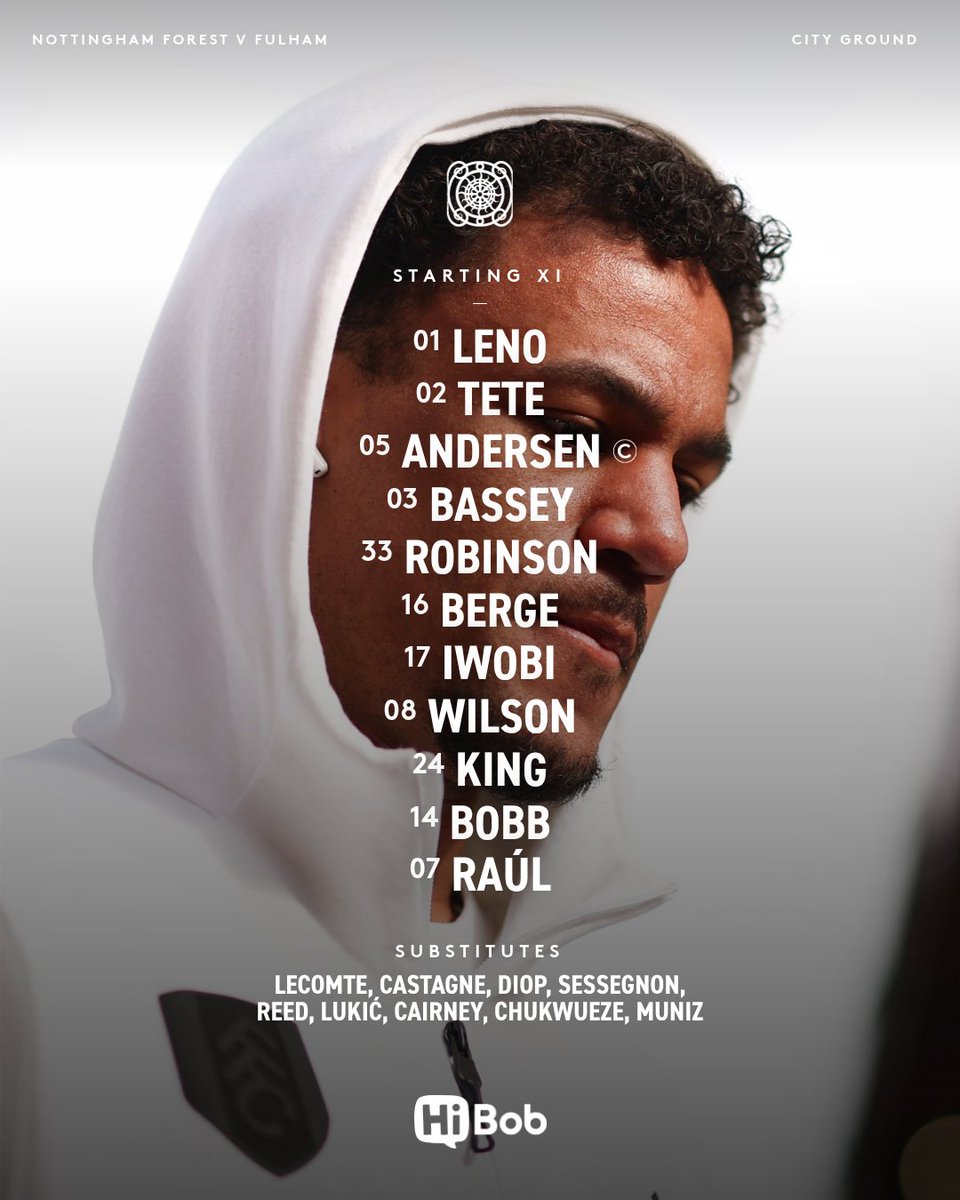 Fanzelsportsng's tweet photo. How #Fulham line up to face #NottinghamForest at the #CityGround with only #ManchesterCity, #Chelsea and #Liverpool averaging more successful passes per #PremierLeague game than the #Cottagers 400 this season.
#EPL #NFOFUL #FFC #NFFC #Forest #TrickyTrees #MCFC #CFC #LFC #ManCity https://t.co/XbtusvhDnK