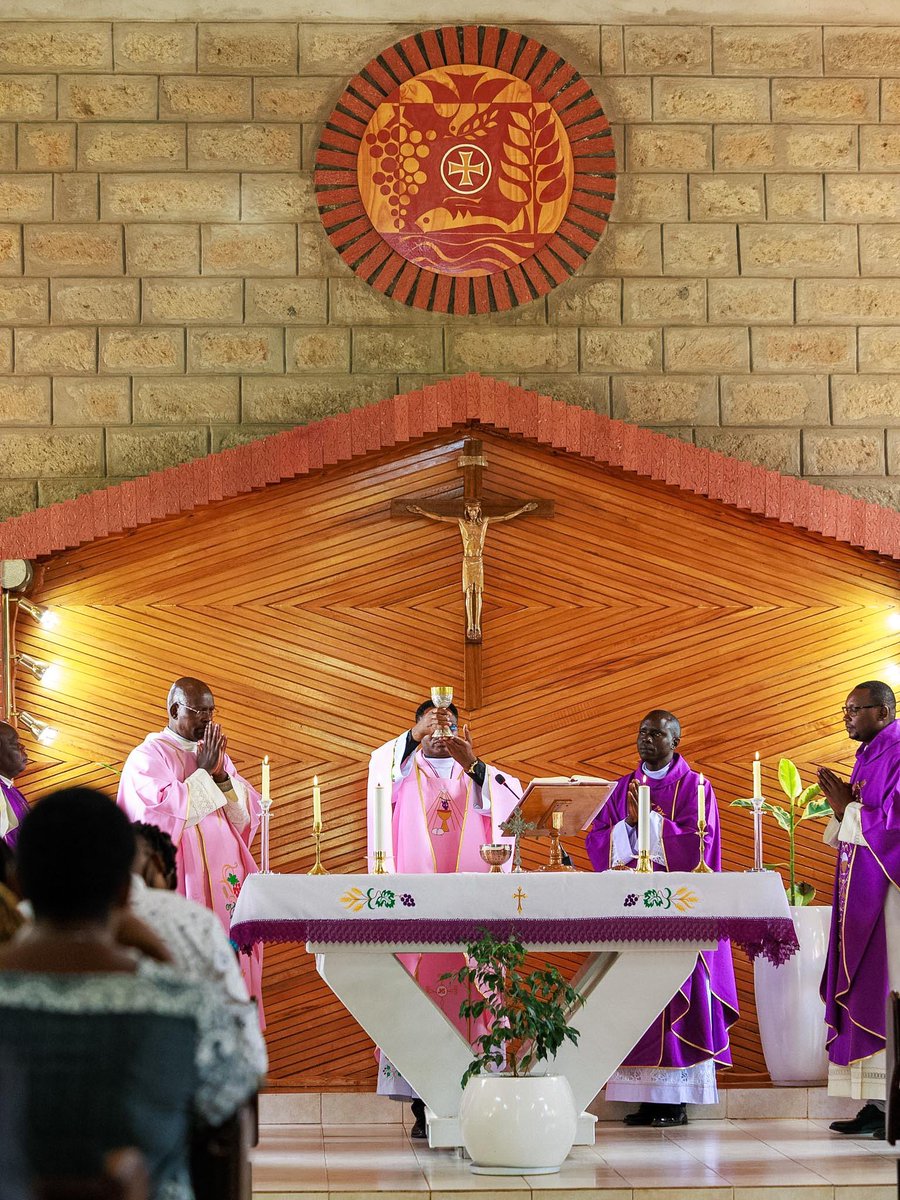 DrChrisKiptoo's tweet photo. “Blessed is the one who trusts in the Lord, whose confidence is in Him. They will be like a tree planted by the water, that sends out its roots by the stream.”-Jeremiah 17:7–8

Attended a Thanksgiving Mass Service at St. Augustine Catholic Church, Joint Command and Staff College, Karen, Nairobi, where we joined the faithful in prayer and thanksgiving.

I was joined by my colleague, Dr. Kipsang Belio (Immigration & Citizen Services), Hon. William Kisang (Senator, Elgeyo Marakwet), and Hon. Joseph Lagat (Chairman, KWS), among other leaders.