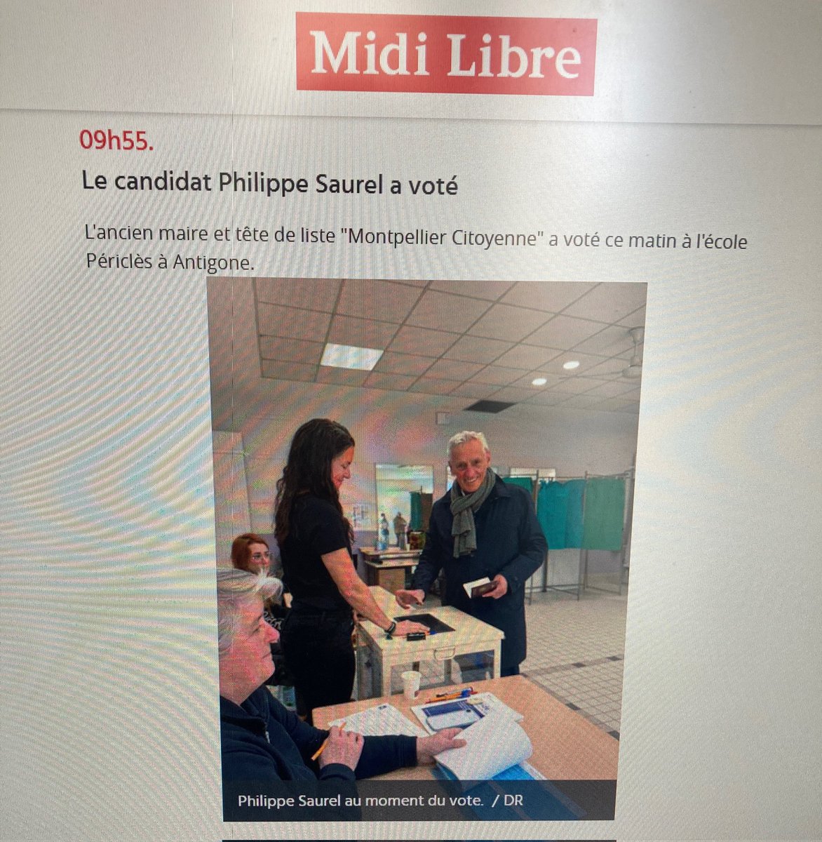 A voté !
#Montpellier