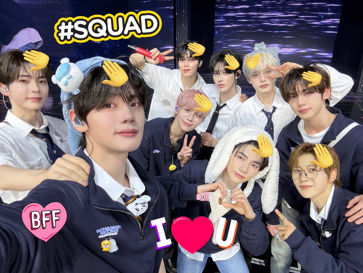 gyusnack's tweet image. forever familia #squad #zerobasephones9