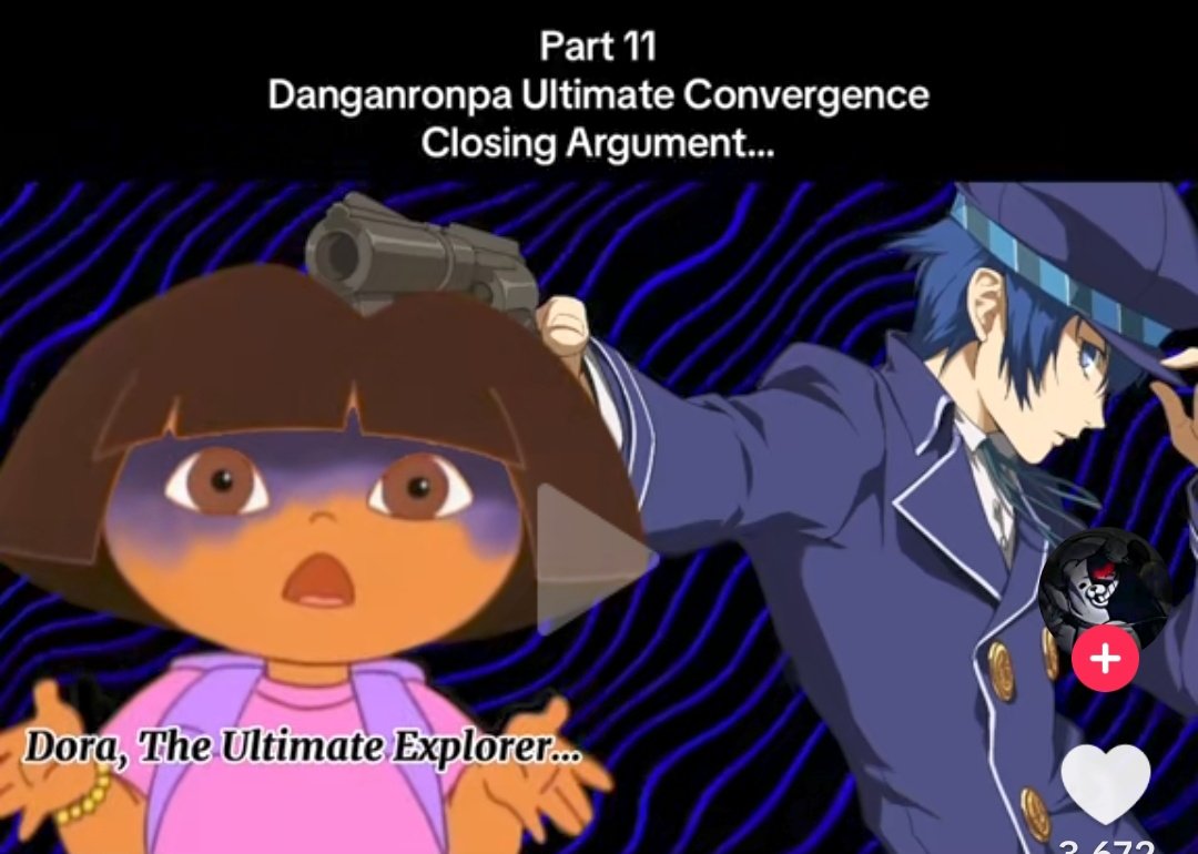 prncessnevermnd's tweet photo. The concept of Naoto Shirogane convicting Dora the Explorer of killing Steve from Minecraft in a Danganronpa class trial https://t.co/0537Ex0IoA