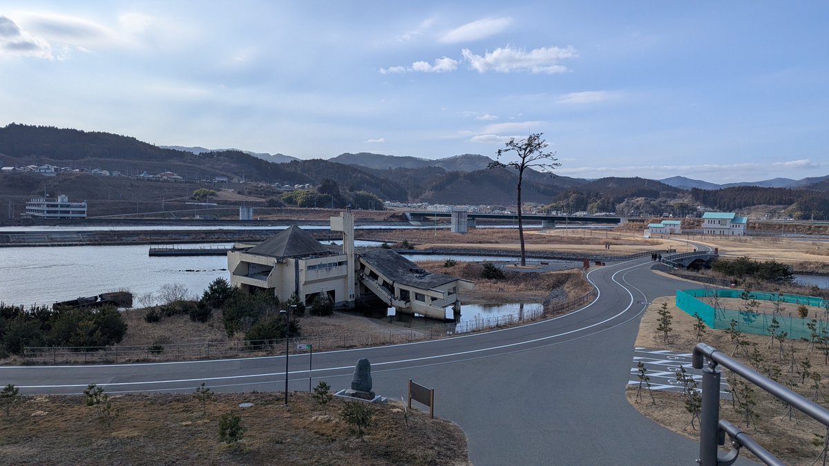 今日は友達と陸前高田にツーリング行ってきた