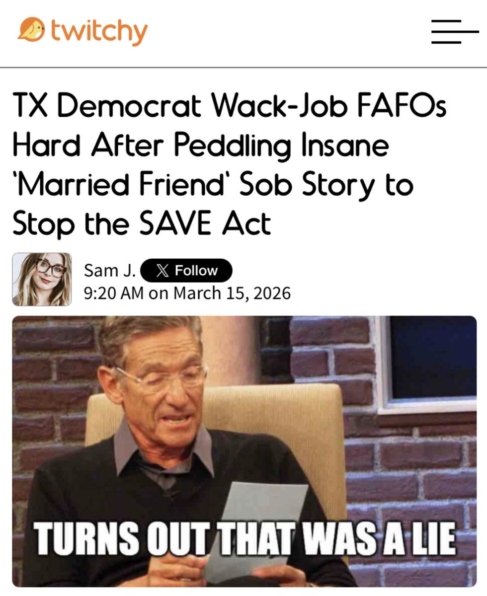 Her friend is in Canada. You wouldn't know her. TX Democrat Wack-Job ...