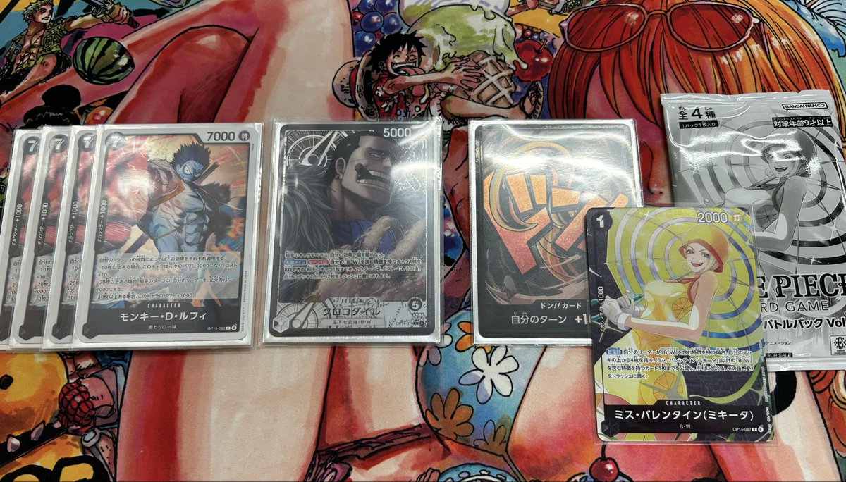 黒クロコダイルデッキ　スタバ優勝プロモ付き　ナイトメアルフィ 黒クロコダイルでスタバ優勝！🥇 7ルフィ入ってから初めて使ったけど