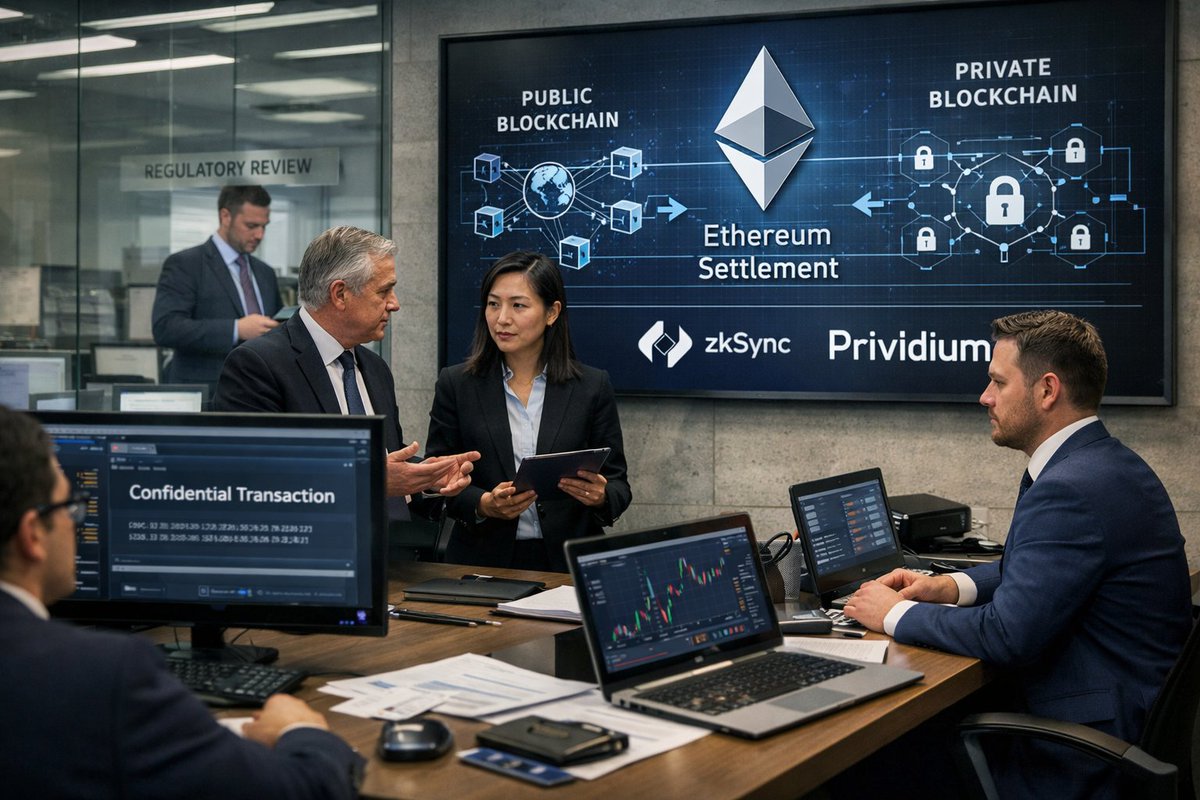 Karyn_web3's tweet photo. Financial institutions must operate in an environment where privacy, liquidity, and regulatory compliance all matter simultaneously. However, common blockchain models struggle to support these requirements together. Public by default networks expose transaction details to everyone, which conflicts with the confidentiality expected in many institutional workflows such as treasury operations, structured products, and large block trades. In contrast, fully private chains protect data but isolate participants from broader markets, limiting liquidity and reducing access to the global @Ethereum ecosystem.

The practical solution lies in controlled transparency. Selective disclosure allows sensitive transaction data to remain private while enabling verifiable information to be shared with regulators, auditors, or counterparties when required. This approach aligns blockchain infrastructure with real-world regulatory expectations without undermining operational confidentiality.

Prividium introduces a framework built around this principle. Transactions remain confidential during execution while anchoring to @Ethereum for settlement. Ethereum anchoring ensures that institutional activity benefits from Ethereum’s security, neutrality, and deep liquidity while preserving privacy at the operational layer.

When combined with the scalability of @zksync, Prividium enables Web2-style privacy while maintaining Web3 liquidity and composability, creating an environment where institutions can confidently participate in onchain financial markets connected to Ethereum’s global settlement layer.
