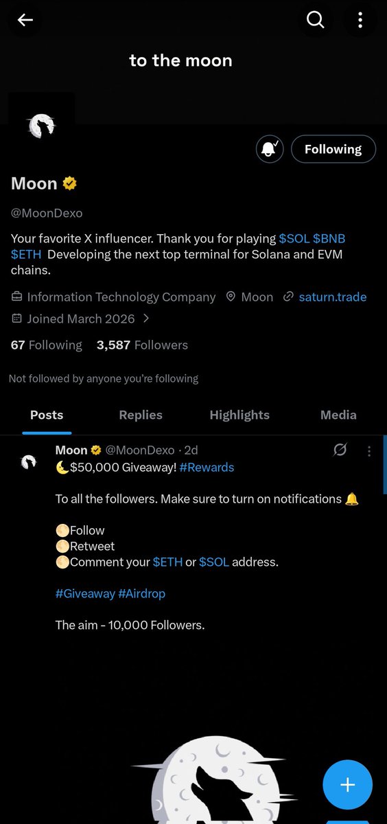 KuroTrades10000's tweet photo. @MoonDexo Thanks Dexo,
Can I get #MOONPAID
$SOL addy
BVcXMMXB6kqU49A1f6eH7oHzZSmjyEkKgY6u7oDiTRpm https://t.co/4gY2edhxn1