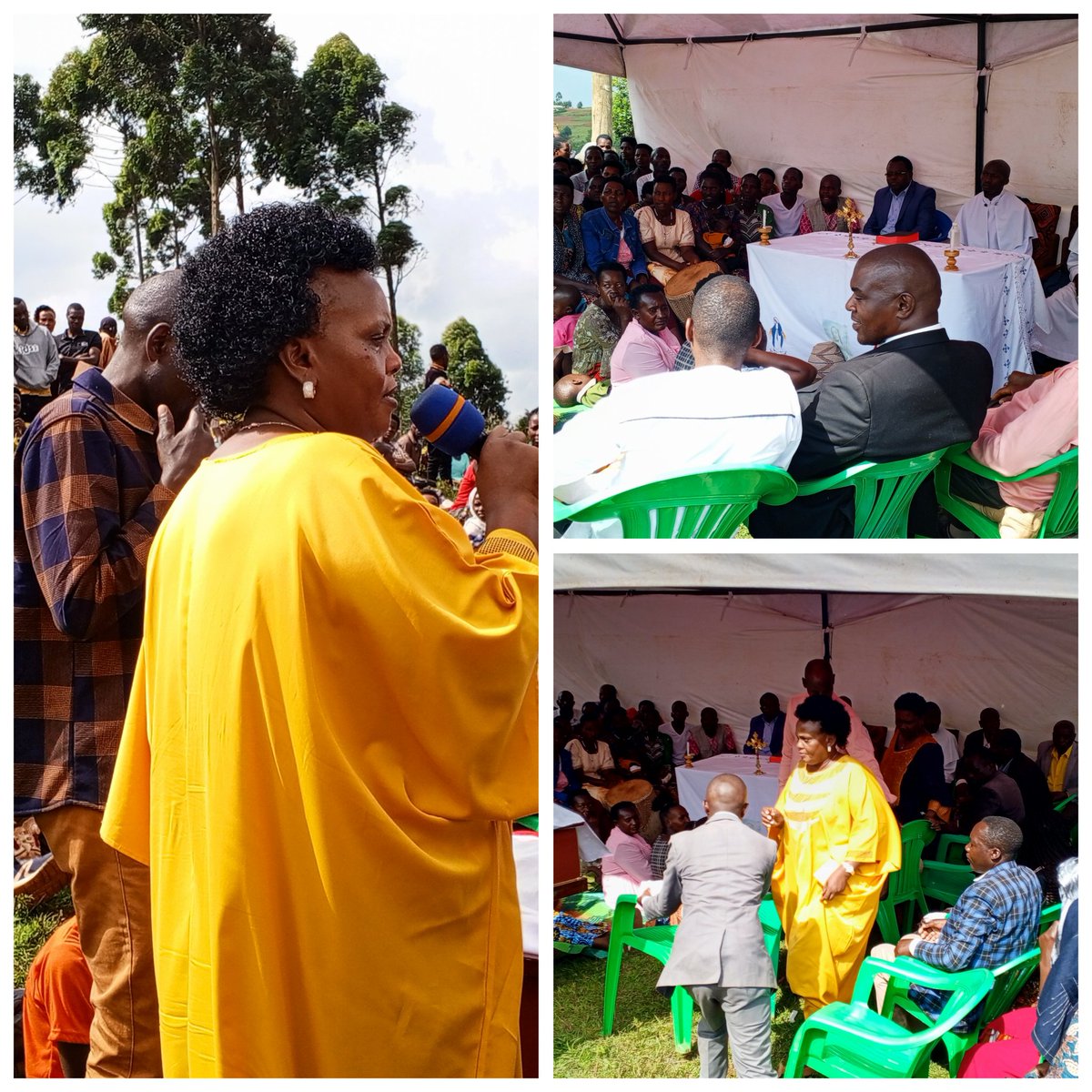 AjunaJared1997's tweet photo. #EarlierToday
Hon Enid Origumisiriza AKA Aunt Enid, the kabale district woman mp Elect joined mourners at the burial of the late Rosemary Kahimakazi in ntarabana - Buhara Sub-County, Kabale District. https://t.co/WPGhW50gSD