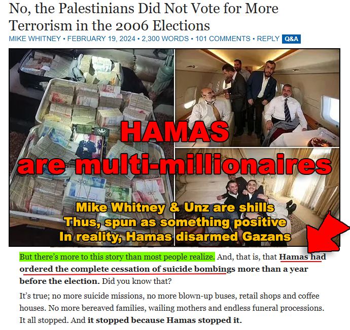 DieOnFeet's tweet photo. 1. Josep Borrell: "Hama is an Israeli golem". https://t.co/dRyBaCRzpI

2. What was Hamas' 1st decree after taking power? Disarmed Gazans. https://t.co/M7PrDzuShR

👇Haniyeh's Bush-like acting after "Israel killed his family" in Gaza. He was a multi-millionaire living in Qatar. 🤔 https://t.co/gJms8CYIdW