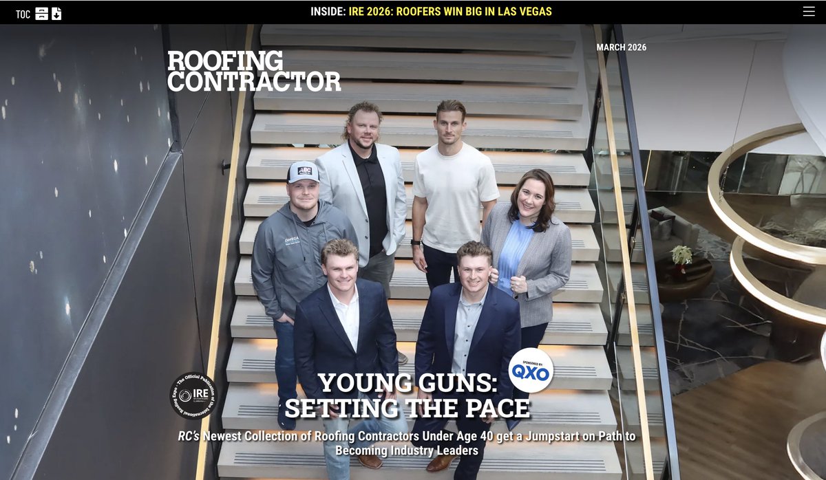 RoofContr's tweet image. 🚧 The March issue of Roofing Contractor is here!

Read the March digital edition: brnw.ch/21x0KM0
#Roofing #RoofingContractor #ConstructionIndustry #Contractorshttps://brnw.ch/21x0KLZ