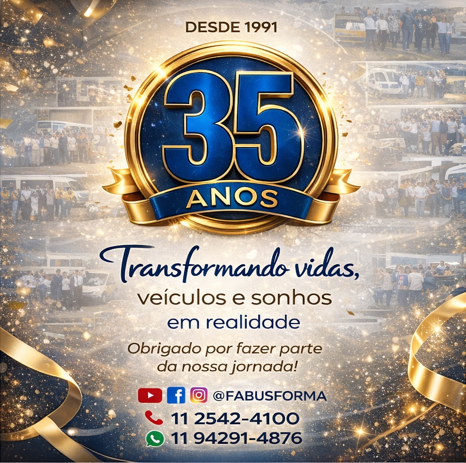 fabusforma's tweet photo. Há 35 anos, a Fabusforma transforma projetos em conquistas, veículos em oportunidades e sonhos em realidade.
Você faz parte da nossa história? Conta aqui nos comentários qual foi o veículo que transformamos para você ou sua empresa! #Fabusforma #35Anos #TransformacaoVeicular https://t.co/qZ7eeapxMt
