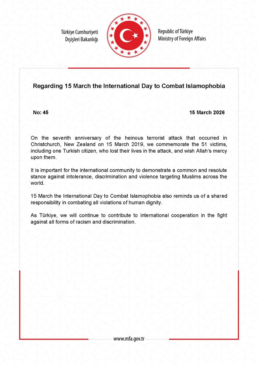 Turkish MFA tweet media