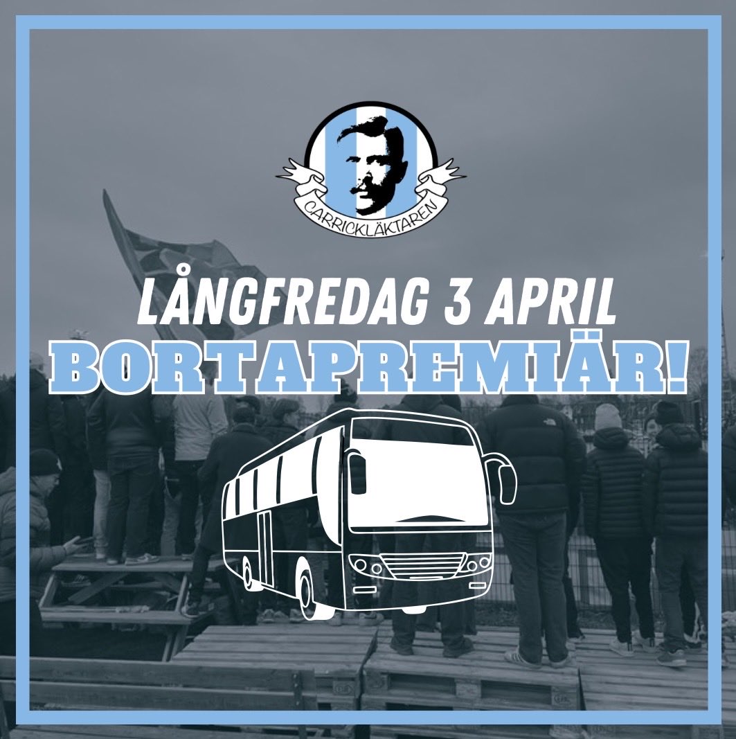 Carricklaktaren's tweet photo. Våren närmar sig med stormsteg och under påskhelgen drar Ettan Norra 2026 äntligen igång. På långfredagen den 3 april reser vi till Värmland för att möta nykomlingen FBK Karlstad.

Mer info och anmälan: 
https://t.co/y2nt3pN7WH

Säkra din plats i bussen NU! https://t.co/WegImfAiHk