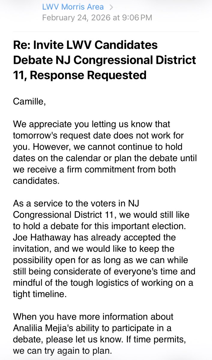 Joe Hathaway for Congress tweet media