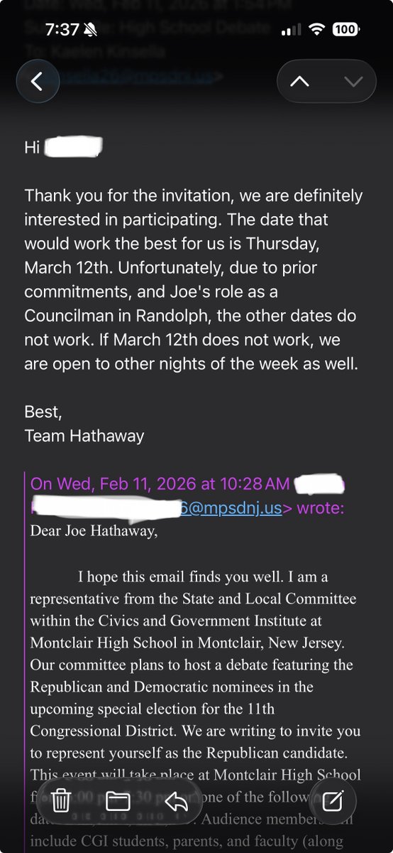 Joe Hathaway for Congress tweet media