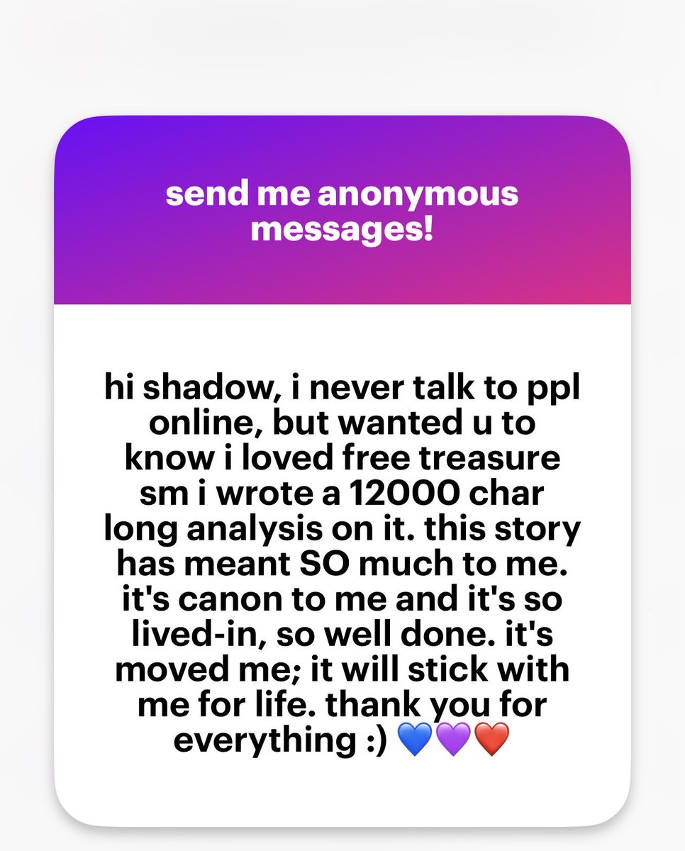 BeaSpam87's tweet photo. UHHHHHH if you EVER wanted to share any of your thoughts with me (anonymous or not) I would seriously love that, but absolutely NO pressure, I know that an analysis can be so personal, thank you for even taking the time to reach out to me!! WOW! ❤️❤️❤️ https://t.co/P8krV3Q84A