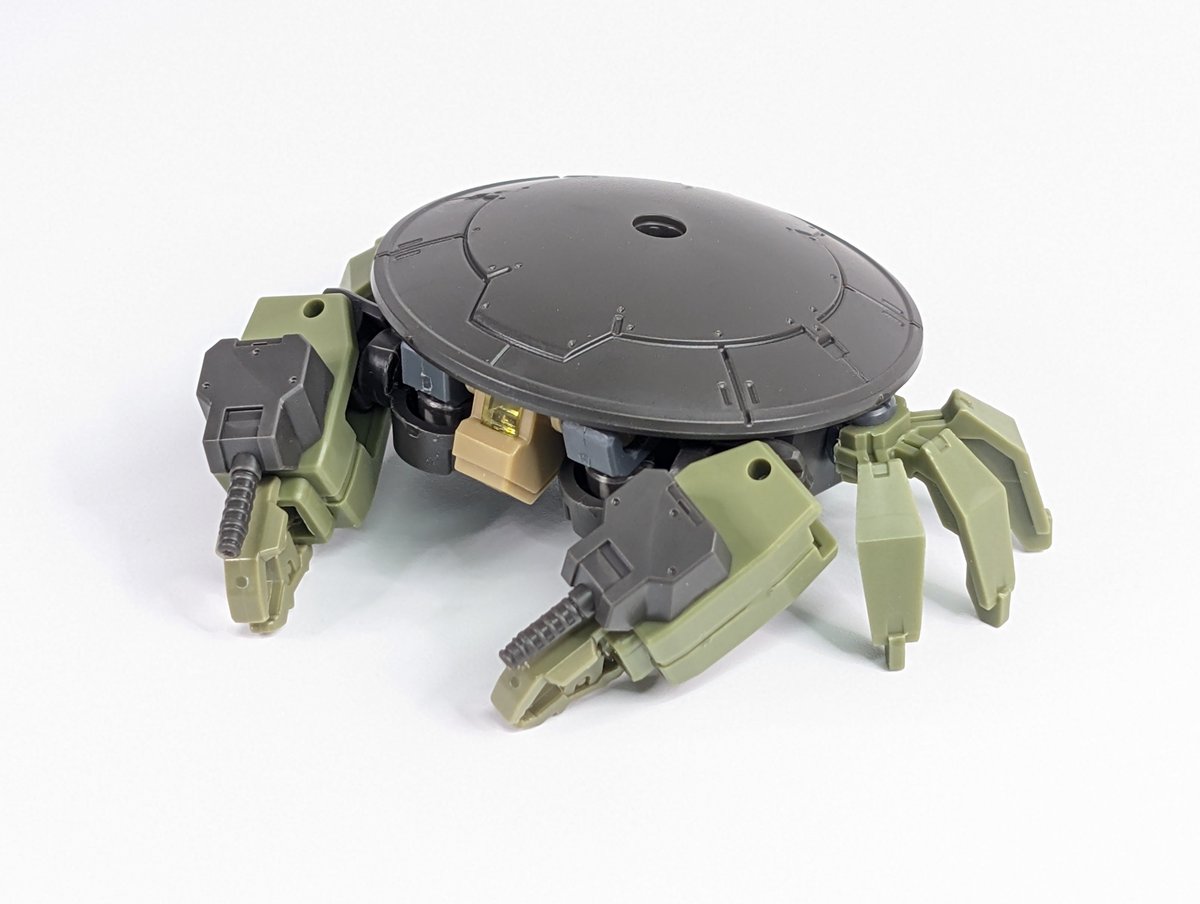 taokakameo's tweet photo. 【ミーナノヴァ】カニ型ロイロイ。戦場で見かけるとつい踏みつけたくなるが、踏むと大爆発するので間違っても踏んではいけない　#30MM https://t.co/o3Vcifmq1P