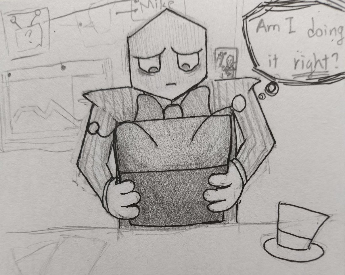 Some self doubt added little bits of spice:)

Basically
Even the trio took over the host role, brought a little light to TV world, it's still not enough.
#DeltaruneAU #Gangshowhosts #battat #deltarune 
<a href="/apradonite/">smitty 💥</a>