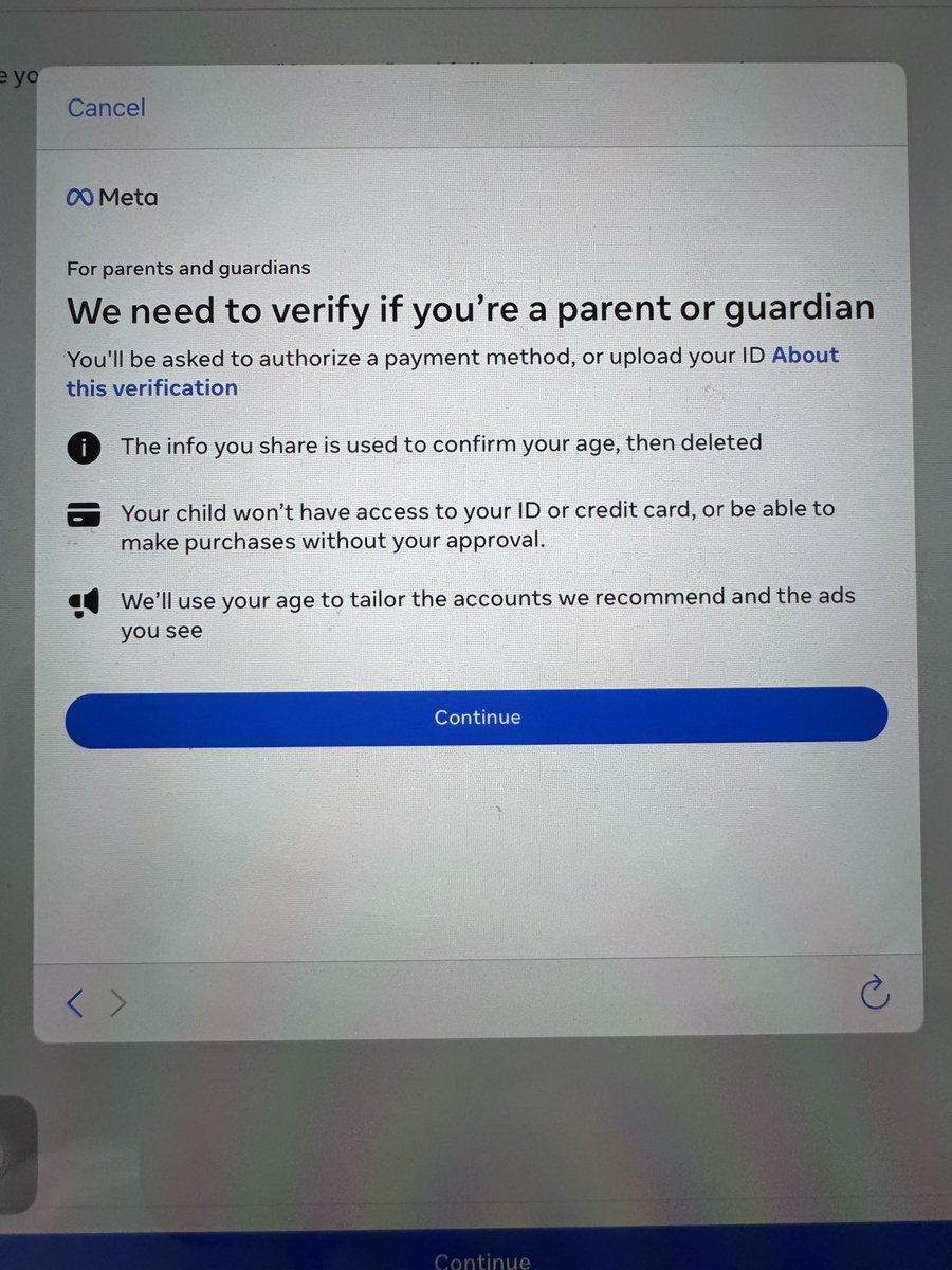 NO, not going to do it… DELETED

Not going to upload ID/Credit Card, to create an account I won’t use, so my daughter can ride a VR roller coaster

WTF <a href="/Meta/">Meta</a> <a href="/facebook/">Facebook</a> 

Who voted for this? 
NOBODY wants this!

Let my kid ride the VR coaster
Let ME parent my child