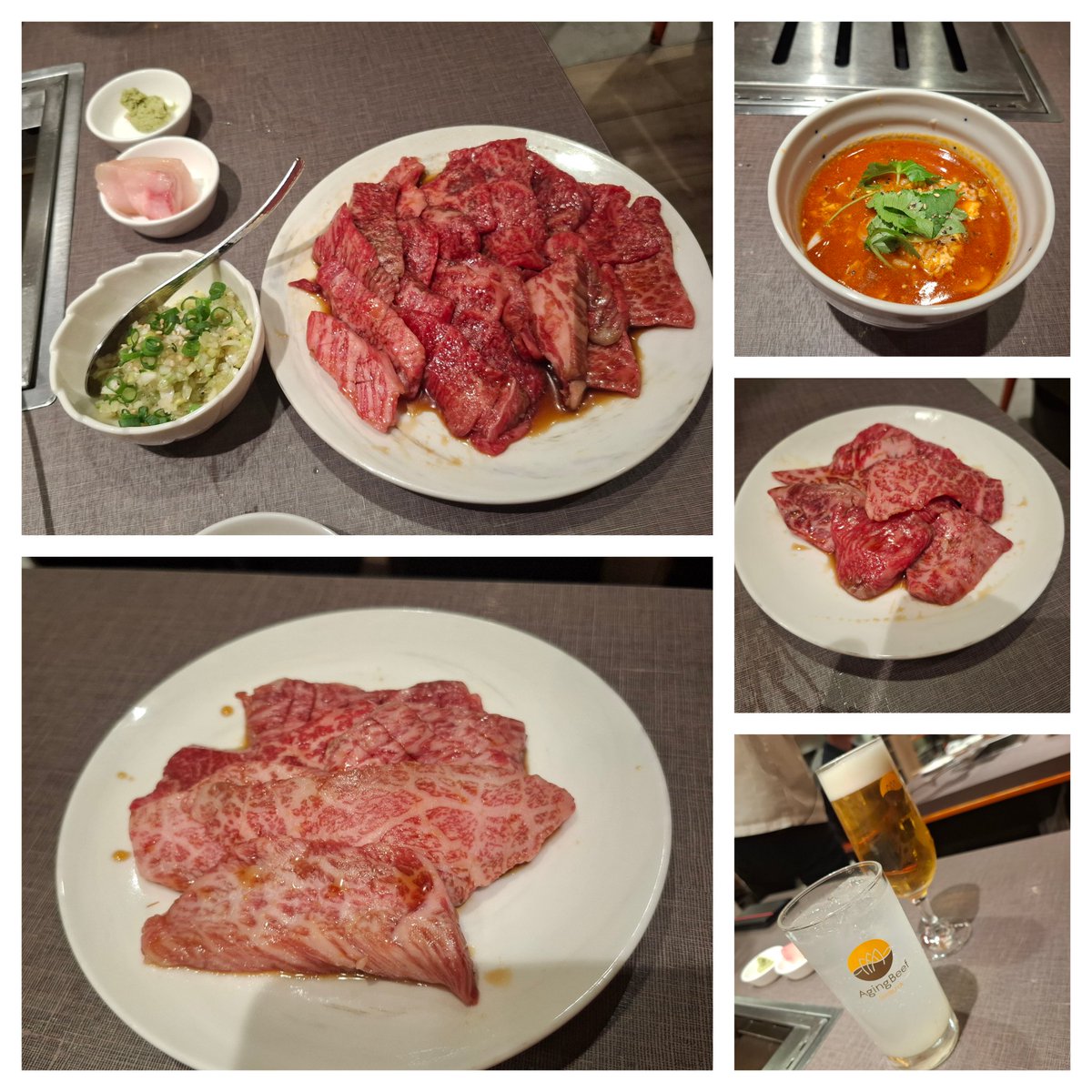 utsukita_mahiro's tweet photo. #お誕生日月間 #お誕生日ディナー #エイジングビーフ さん 焼肉好き💛 ありがとー💛 #AgingBeef https://t.co/C4hGjlOMYq