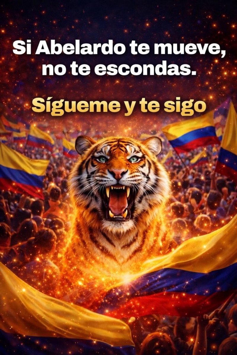 ¡Los Abelardistas no se esconden! Nos encontramos, nos seguimos y crecemos juntos como una manada imparable. 🐯💪🇨🇴 Únete al movimiento, sigue a los tuyos y hagamos historia. #AbelardistasUnidos #FirmesPorLaPatria #AbelardoPresidente <a href="/ABDELAESPRIELLA/">Abelardo De La Espriella</a>