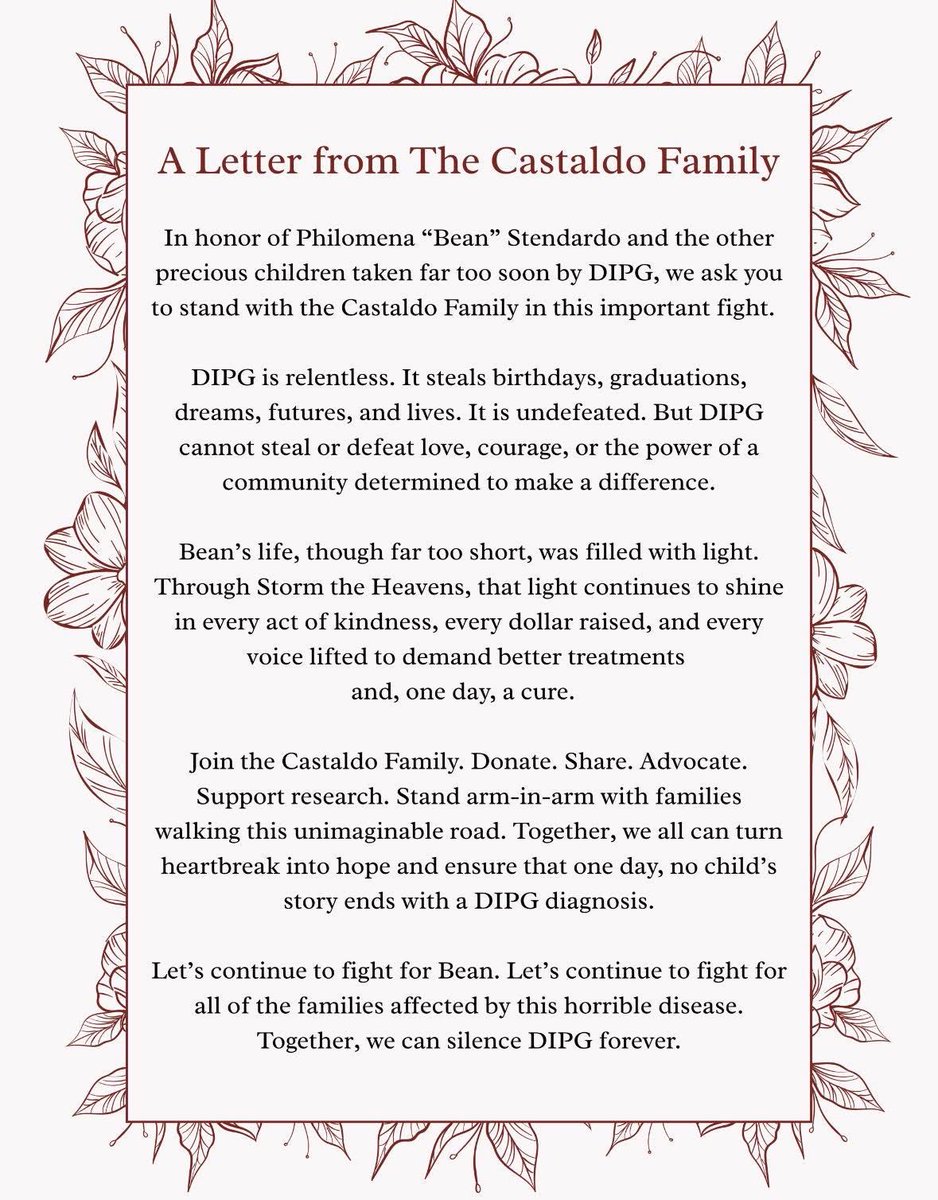 Stormtheheavenz's tweet photo. Thank you, Castaldo Family for your Platinum Level Sponsorship of 2026 Bean’s Ball.  

There’s no cause greater than the fight for our children’s right to grow up to be adults.  #WeMustDoBetter

DIPG, WE are coming for you! https://t.co/X2vhcCMWsO