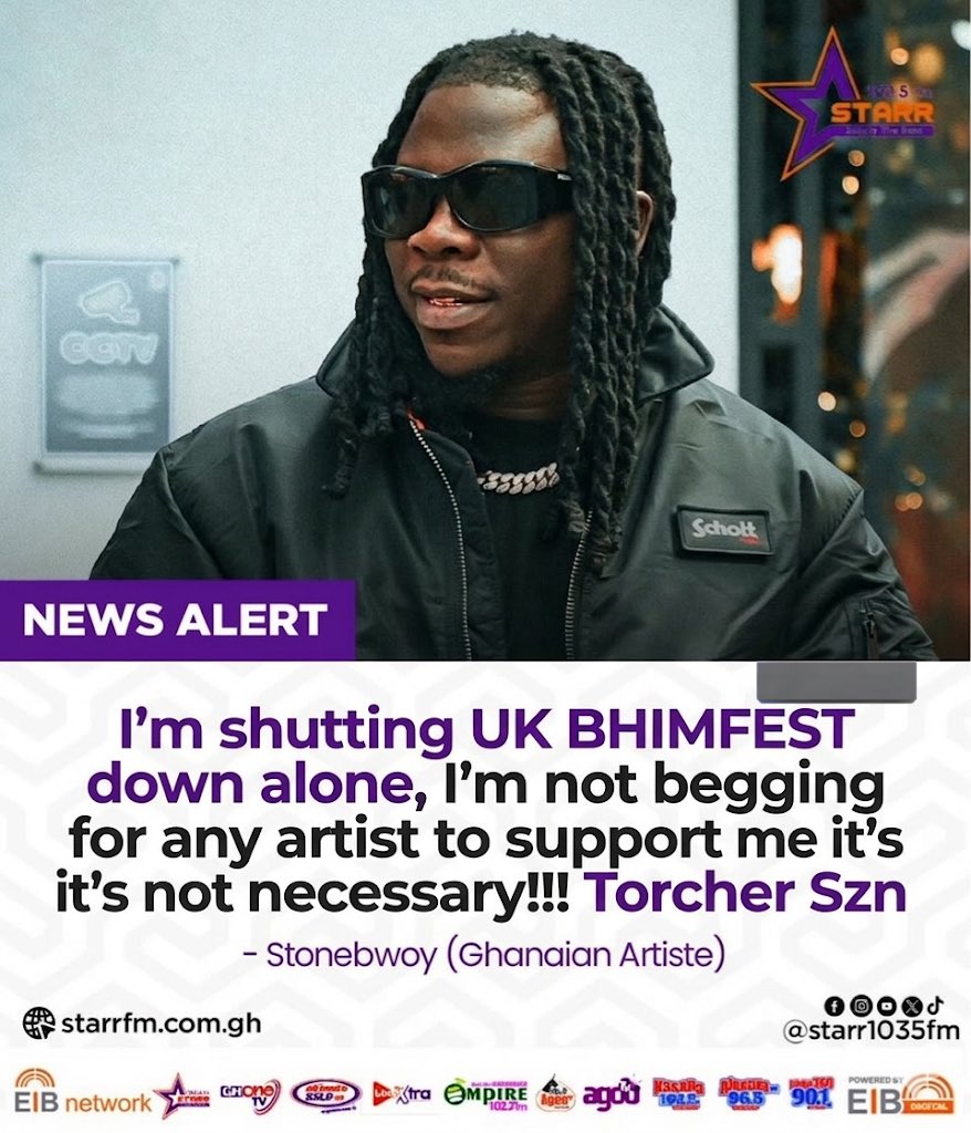 Breaking new 🚨 From the Bhim Camp @stonebwoy the white general has ...