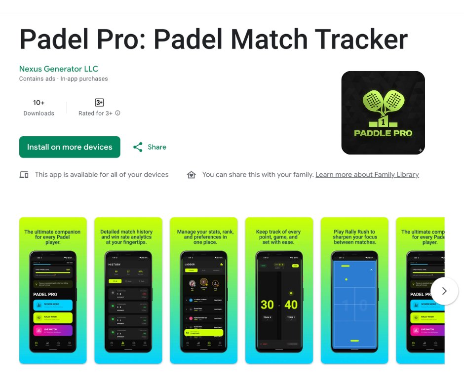 rajakaleemlab's tweet photo. If you play padel, you NEED this app 🎾

Track every point, match stats, and performance with Padel Pro.

Download now 👇

https://t.co/2S12Esp6oB

#padel #padeltennis #padelcommunity https://t.co/tmxoja43jd