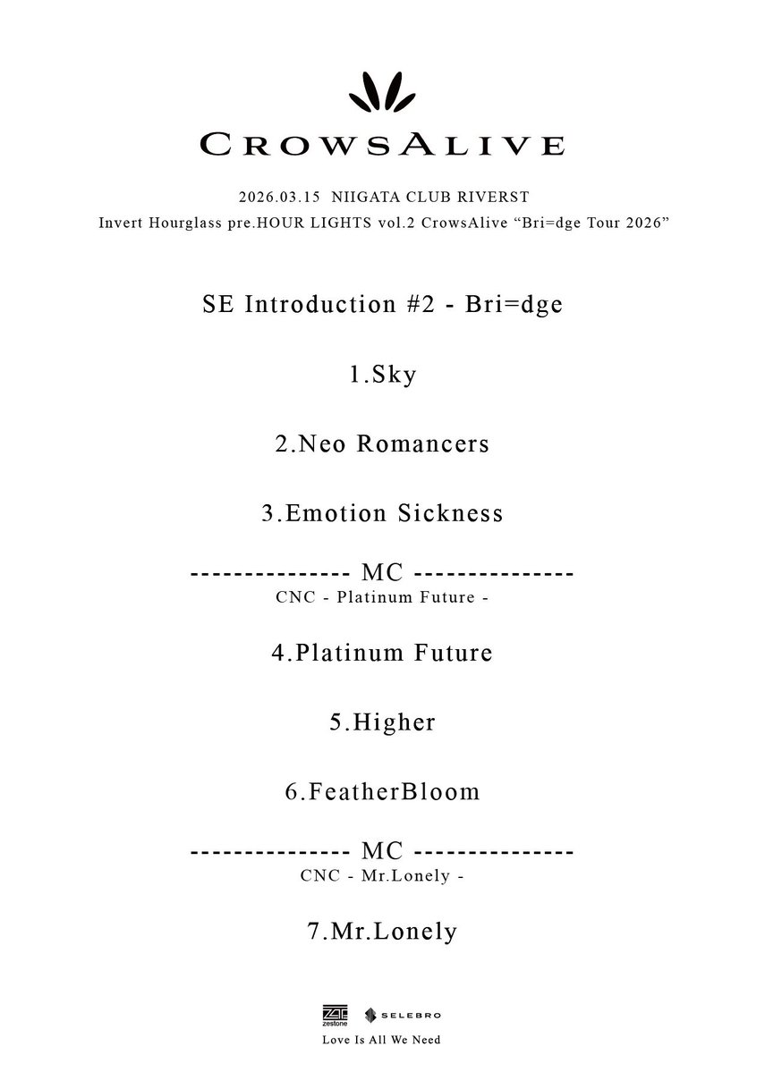 CrowsAlive 2nd Album "Bri=dge" OUT NOW. tweet media