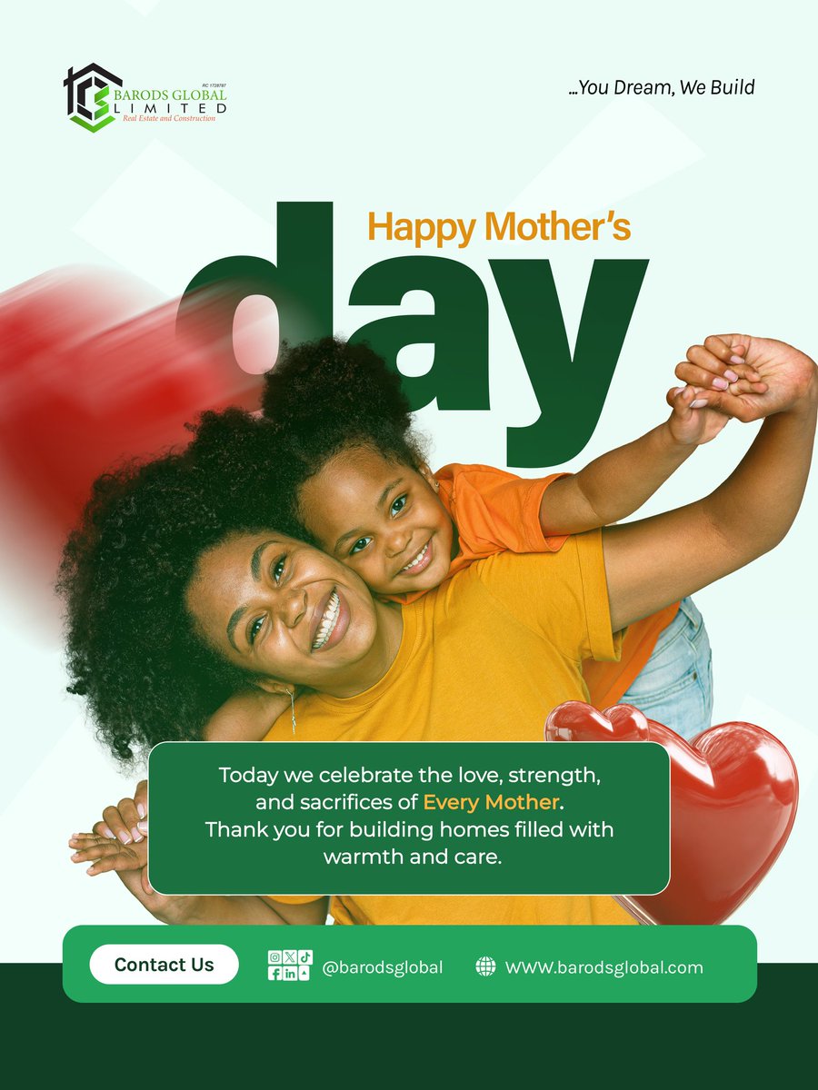 Barodsglobal's tweet photo. A house is made of bricks and beams; a home is made of a mother's love and dreams. Happy Mother’s Day to the heart of every home.  

#motheringsunday #mothersdayspecial❤️ #barodsglobal https://t.co/LoYD05XpzS