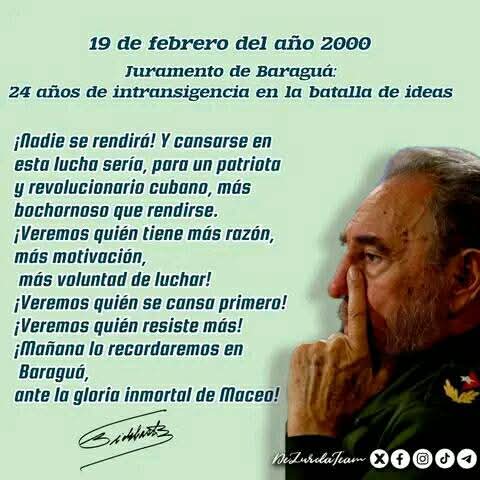 maikelbd1978's tweet image. "El futuro de nuestra Patria será un eterno Baraguá" #100AñosConFidel #CubaEstáFirme